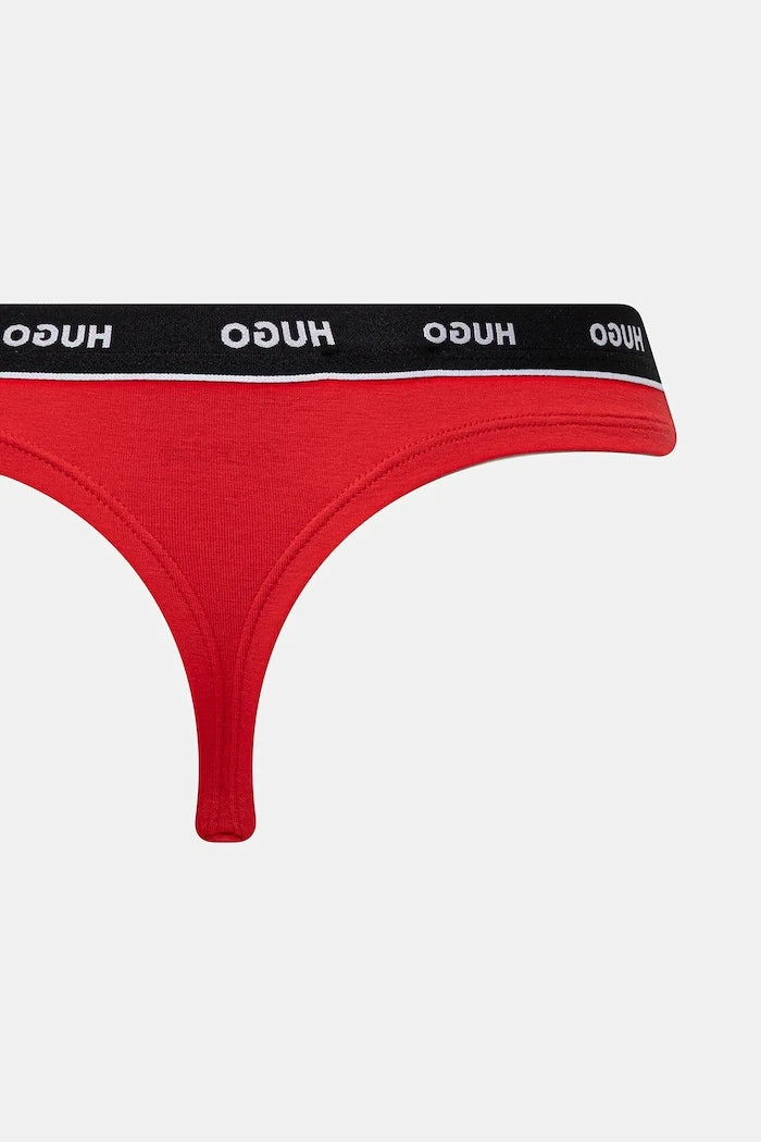 Прашки HUGO (3 чифта) TRIPLET THONG STRIPE