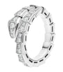 White Gold and Diamond Serpenti Viper Ring