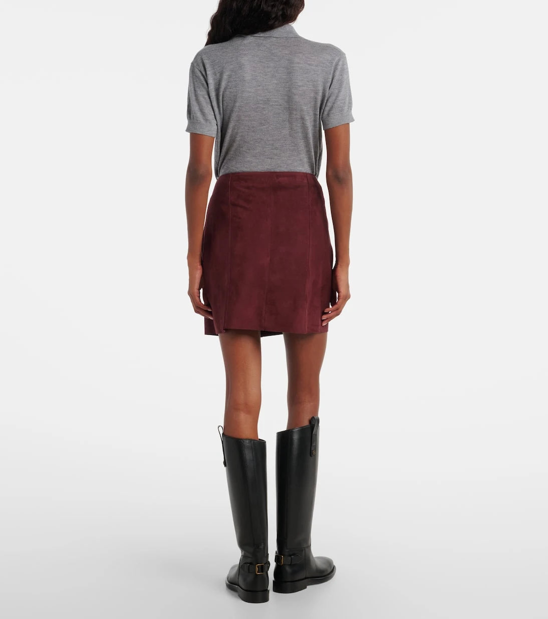Rixo - Wiley suede miniskirt