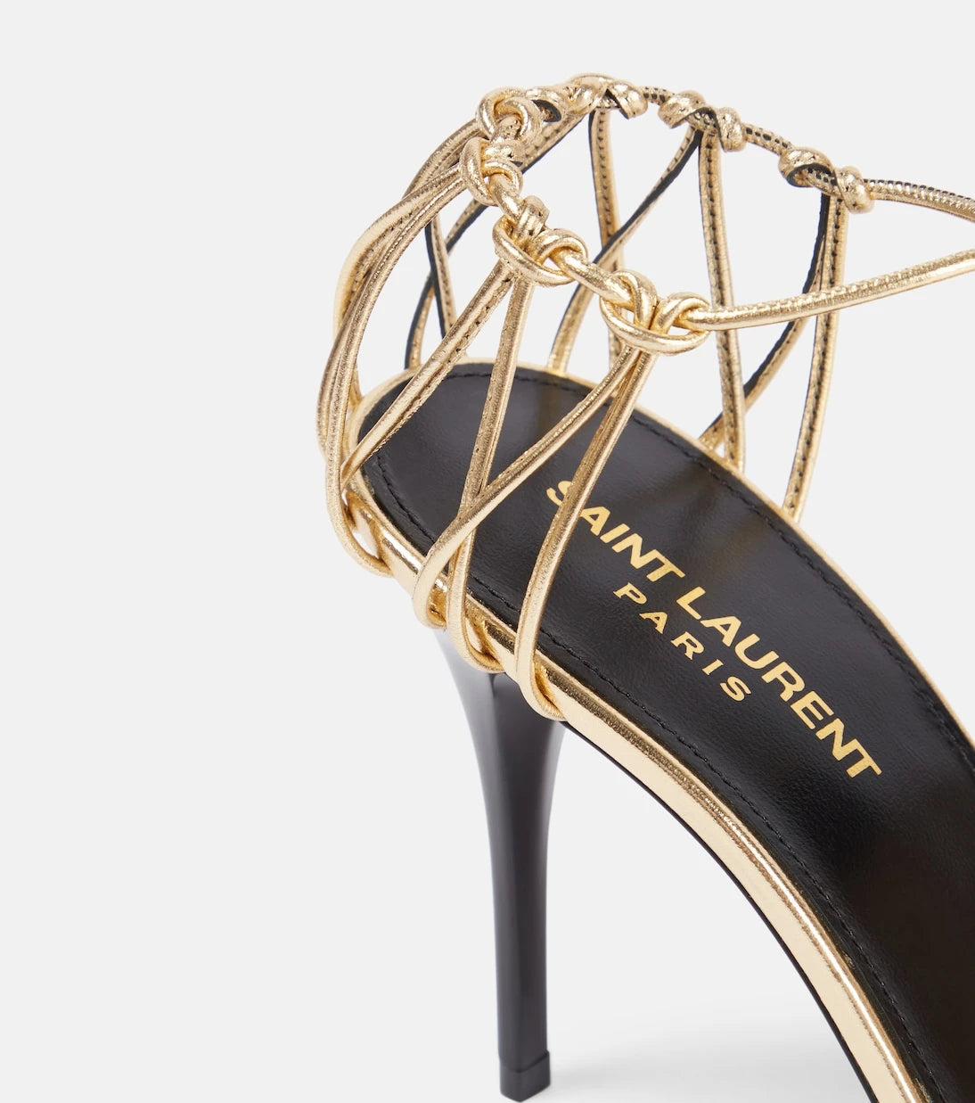 Saint Laurent - Babylone 90 leather sandals
