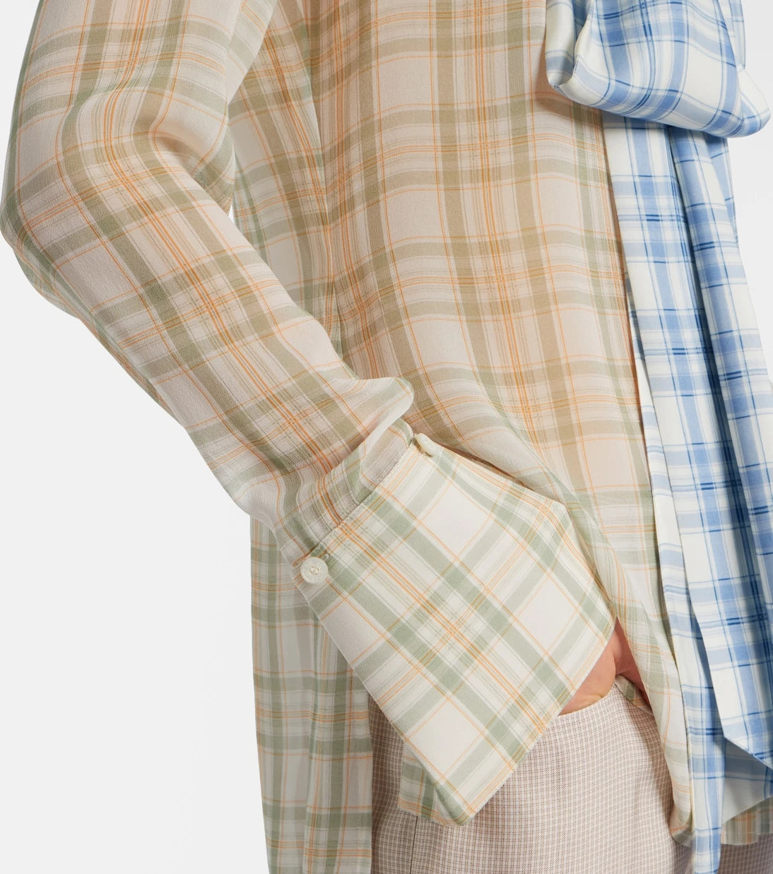 Acne Studios - Sheer tie-neck silk blouse