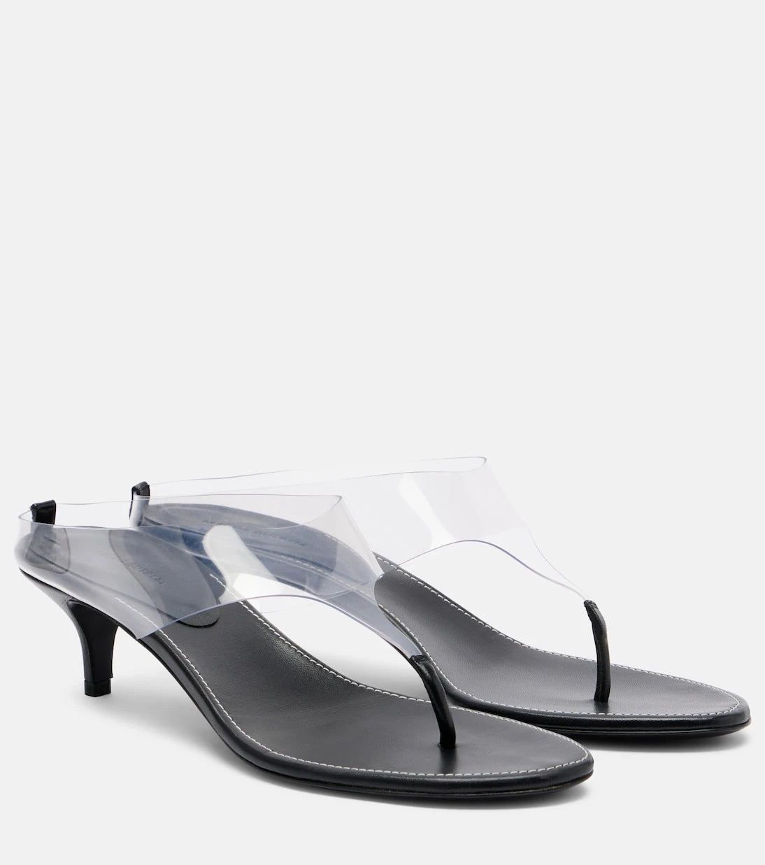 Magda Butrym - Leather and PVC thong sandals