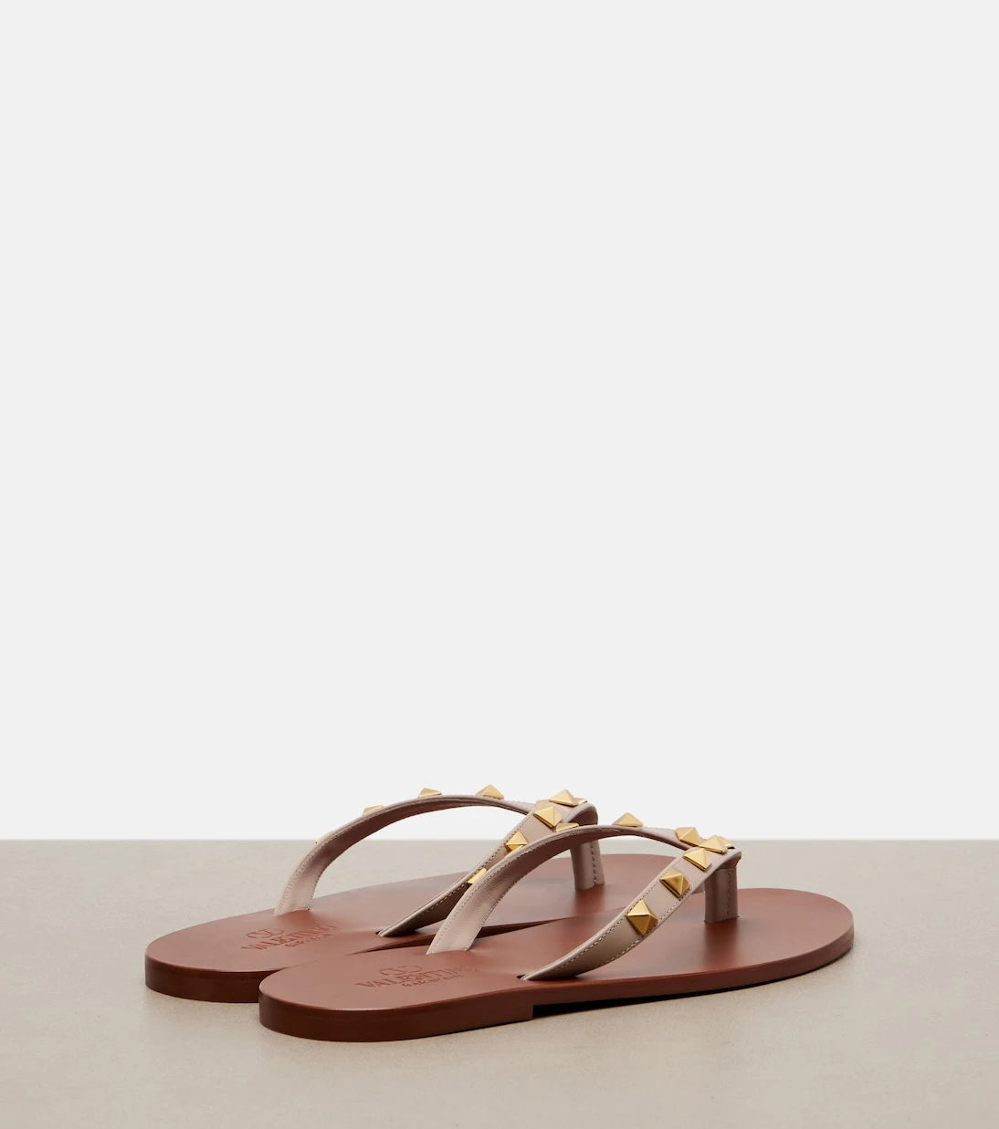 Valentino Garavani - Rockstud leather thong sandals