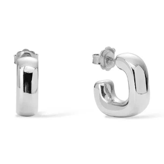 Gümüş Kadın Küpeleri Quadro silver earrings