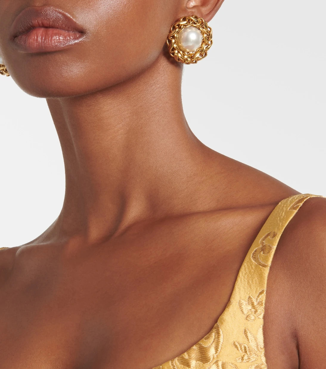 Jennifer Behr - Marit 18kt gold-plated earrings