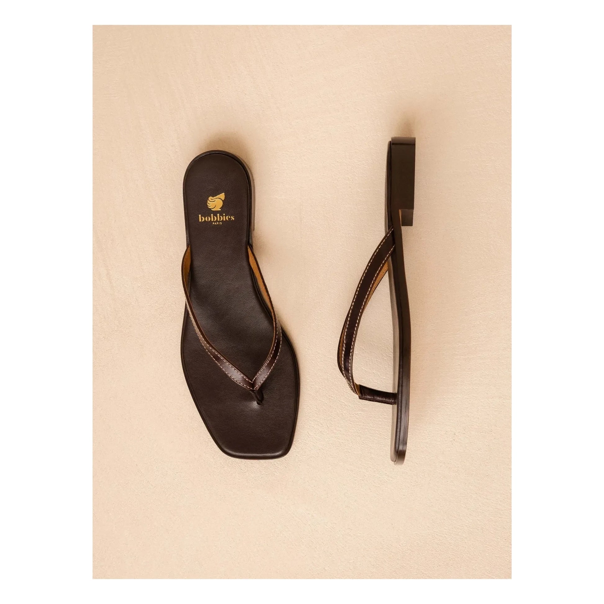 Bobbies - Sol Leather sandals | Coffee