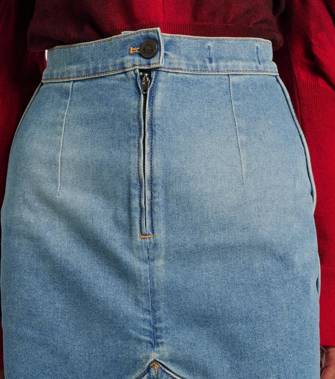 Vivienne Westwood - Orb denim pencil skirt