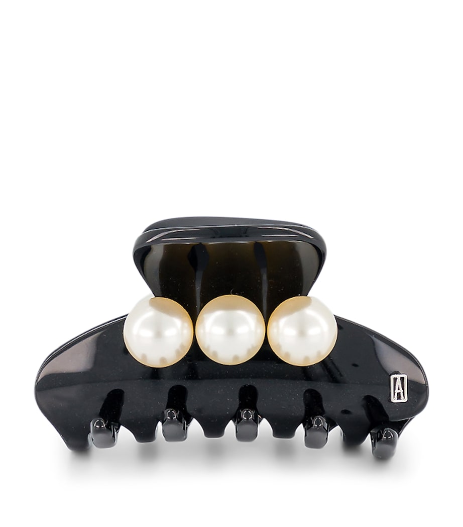 Alexandre de Paris Oversize Pearl-Detail Claw Hair Clip