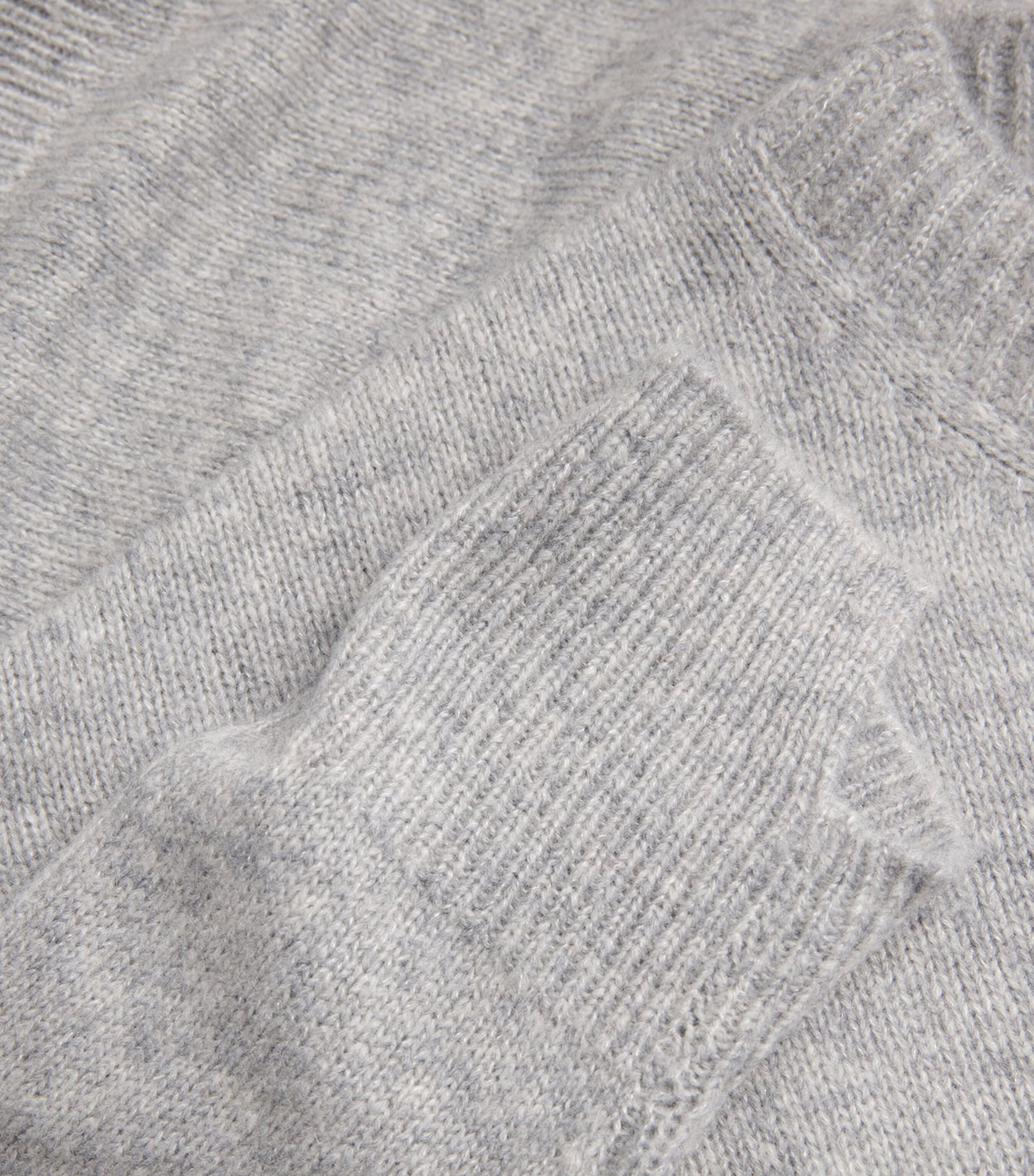 Iris Von Arnim Grey Cashmere-Silk Blenda Sweater