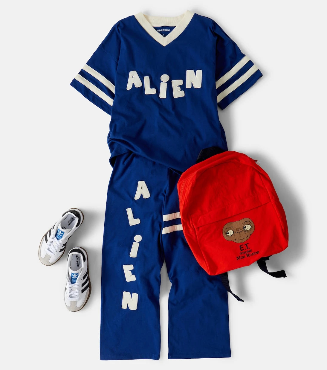 Mini Rodini - Appliqué cotton sweatpants
