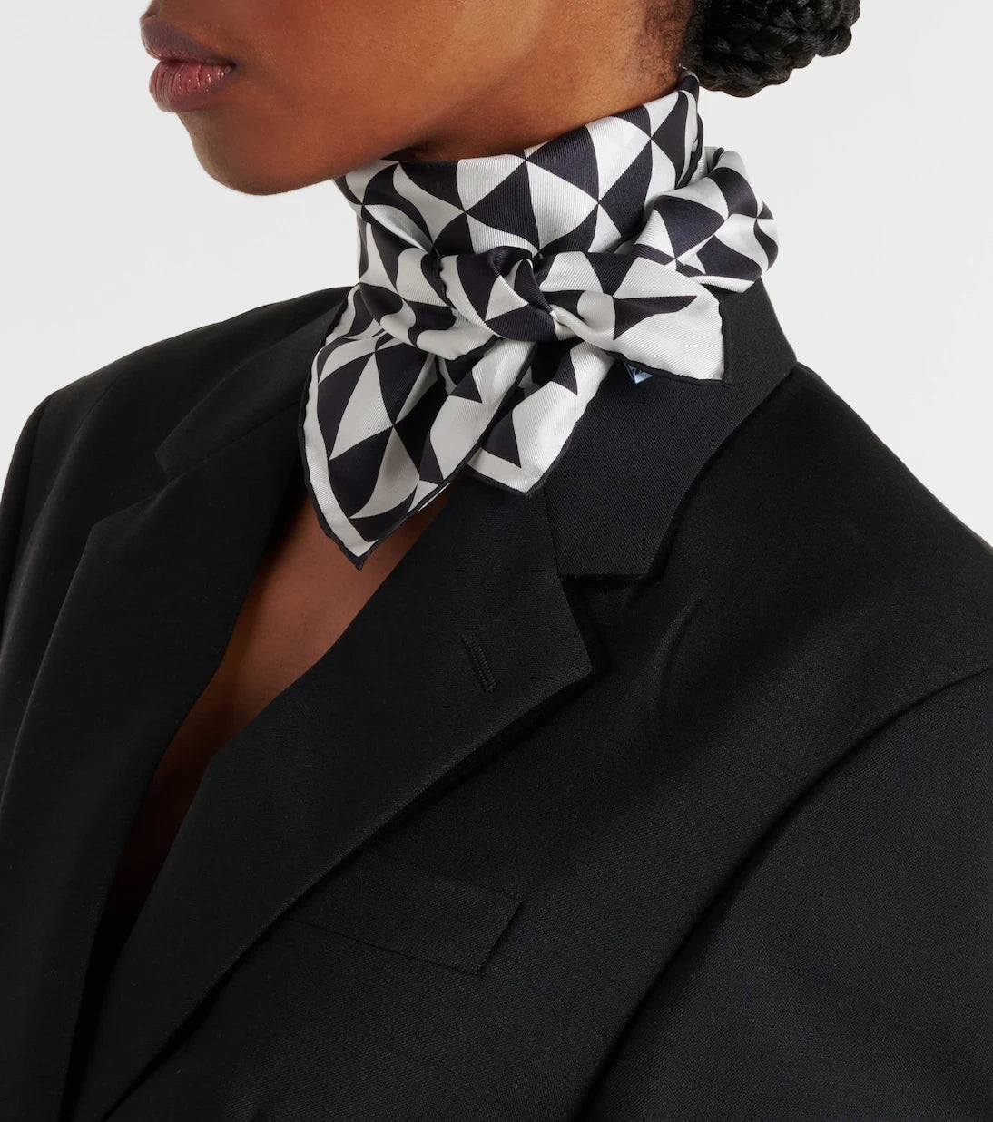 Prada - Printed silk twill scarf