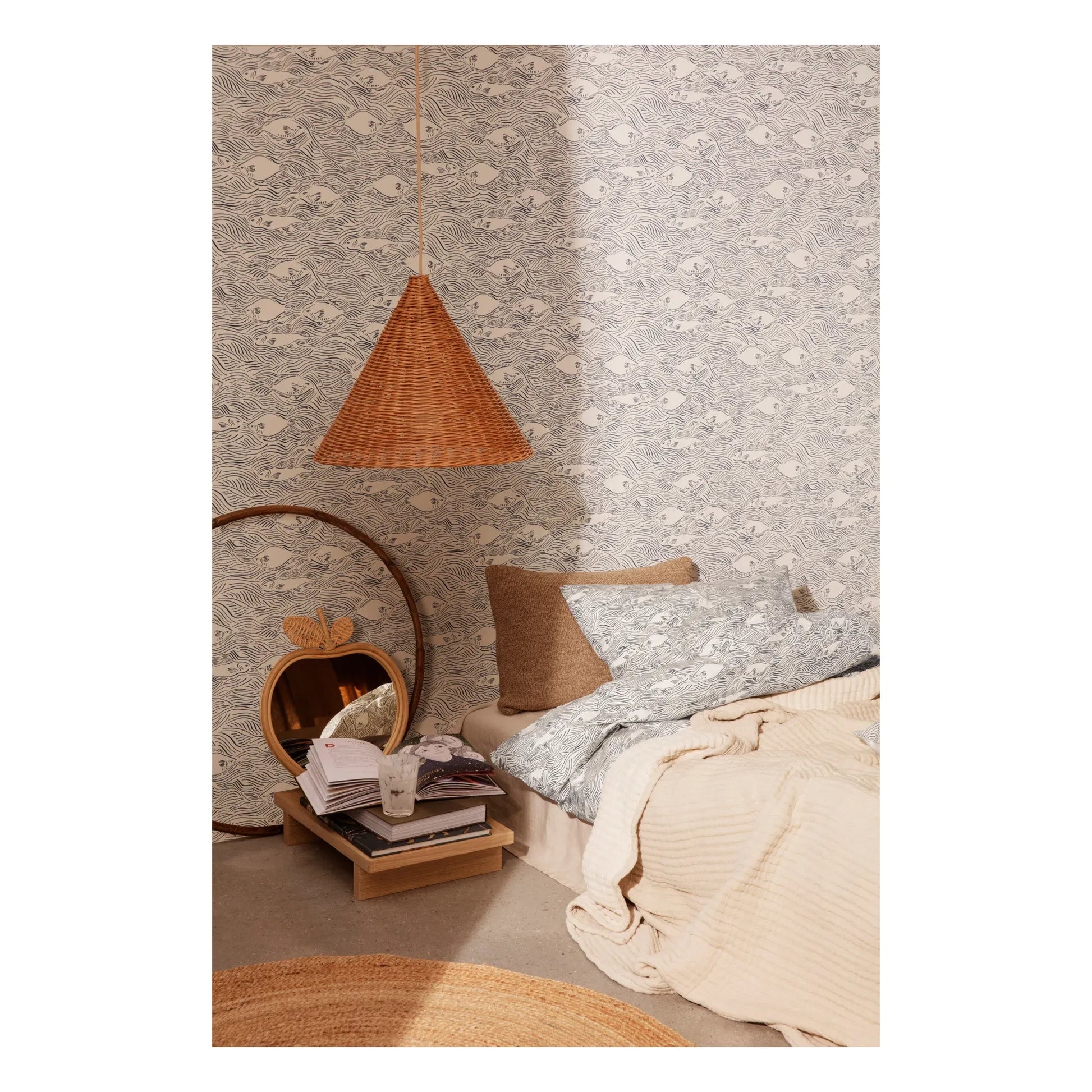 Ferm Living - Dou Rattan Lampshade