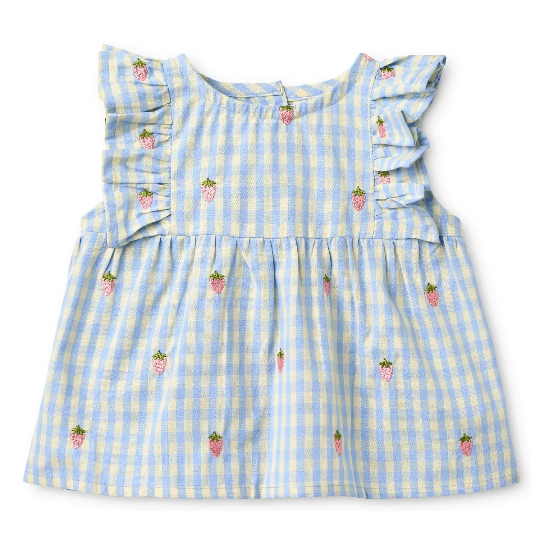 Flöss - Millie Vichy Top and Shorts set | Pale blue