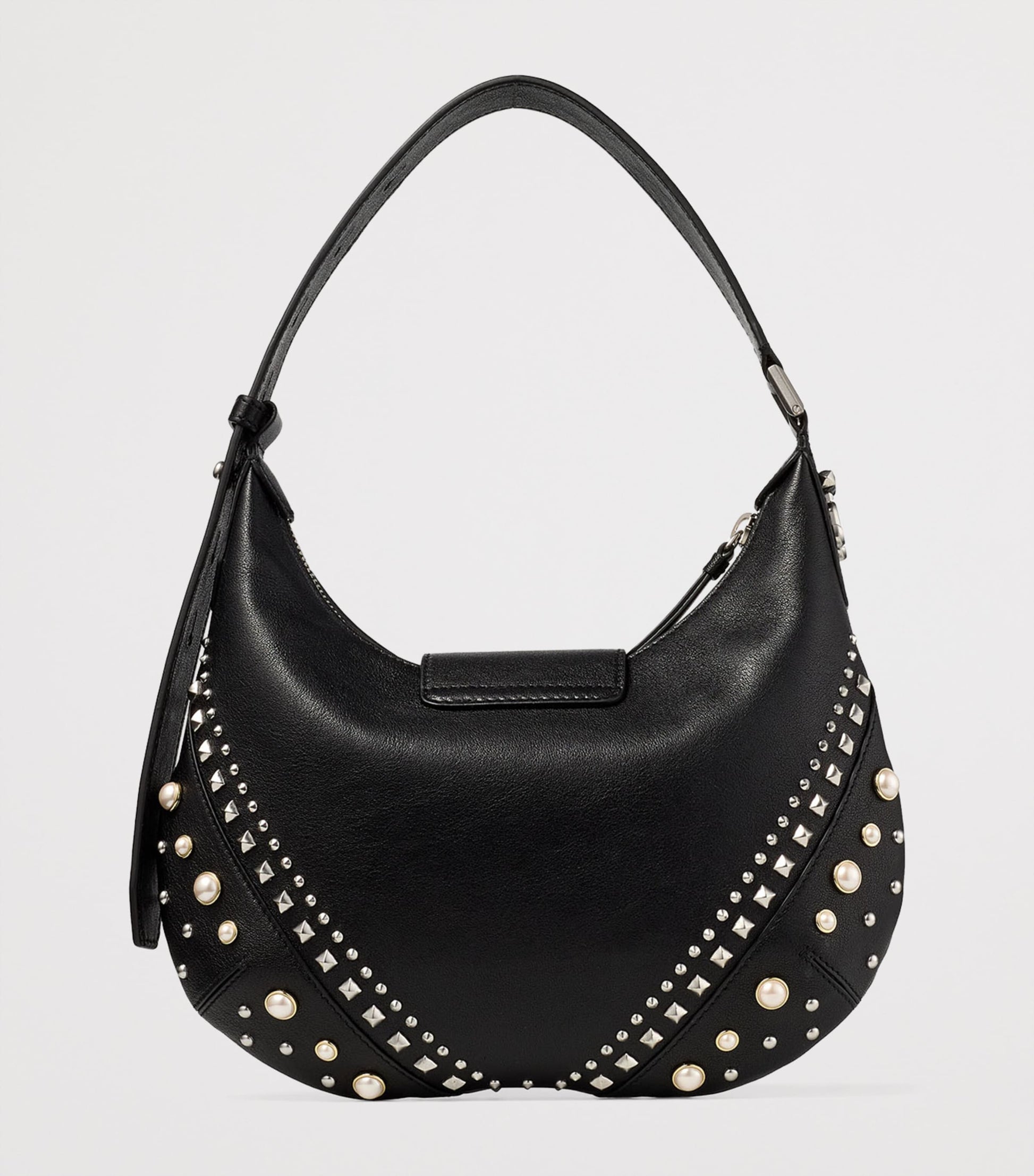 Small Studded Leather Bar Shoulder Bag