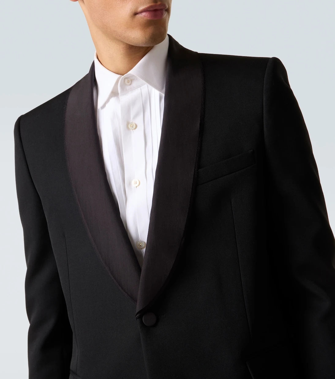 McQueen - Virgin wool tuxedo jacket
