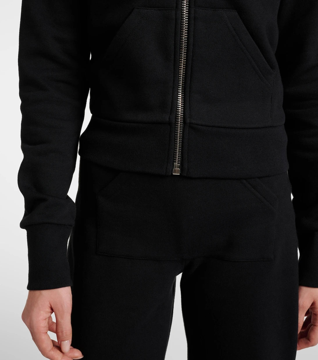 Coperni - Cotton-blend jersey zip-up hoodie