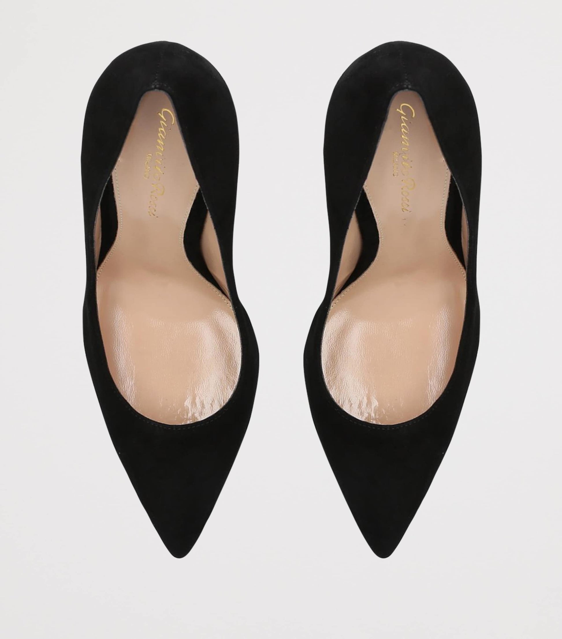 Black Suede Gianvito Pumps 105