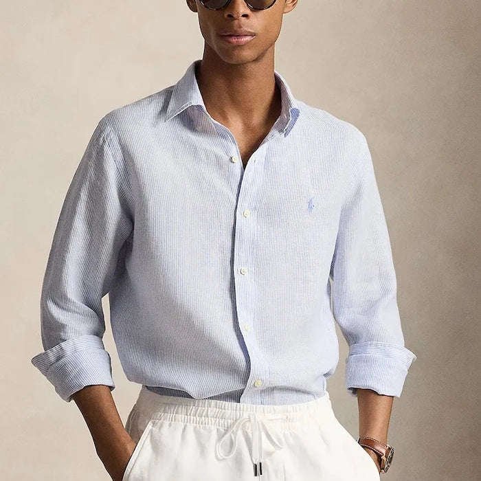 Polo Ralph Lauren риза мъжка от лен