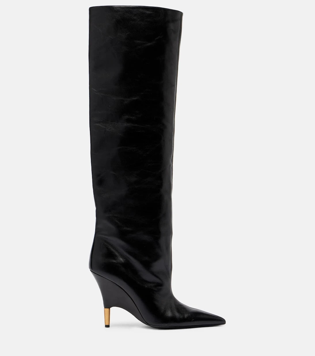 Khaite - Bella 100 leather knee-high boots