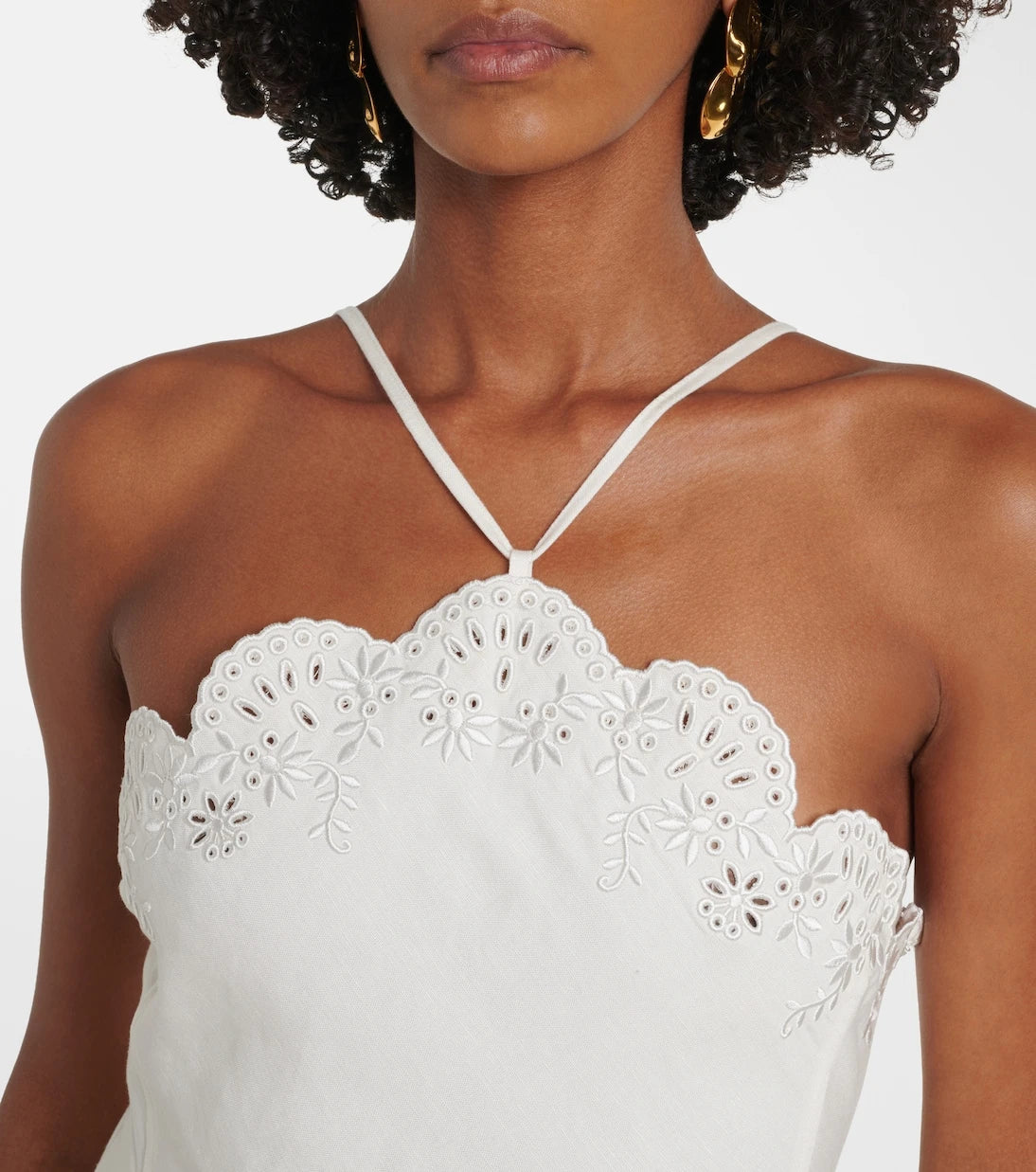 Simkhai - Gillian linen-blend midi dress