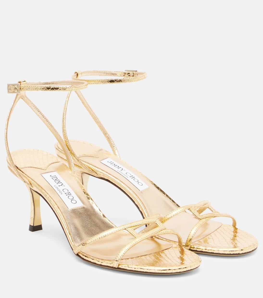 Jimmy Choo - 1998 Leo 65 metallic leather sandals