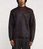 Stone Island Burgundy Two-Tone Sweater