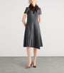 Prada Grey Wool Flannel Midi Dress
