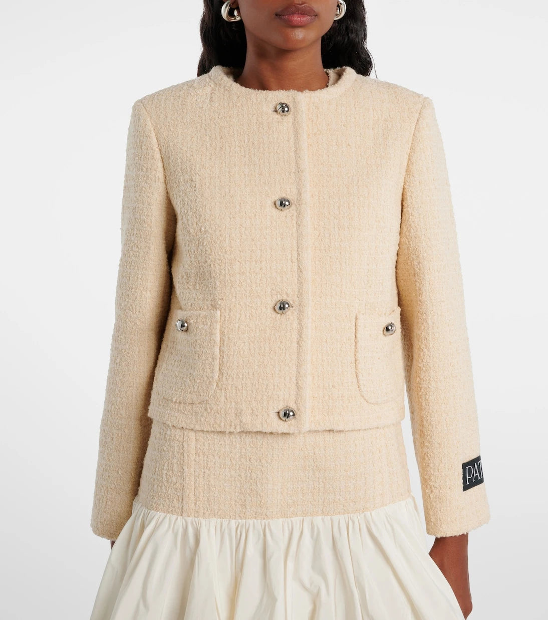 Patou - Logo wool-blend bouclé jacket