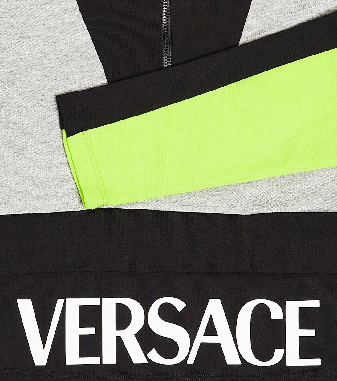 Versace Kids - سويت شيرت من قطن الجيرسيه مزين بالشعار