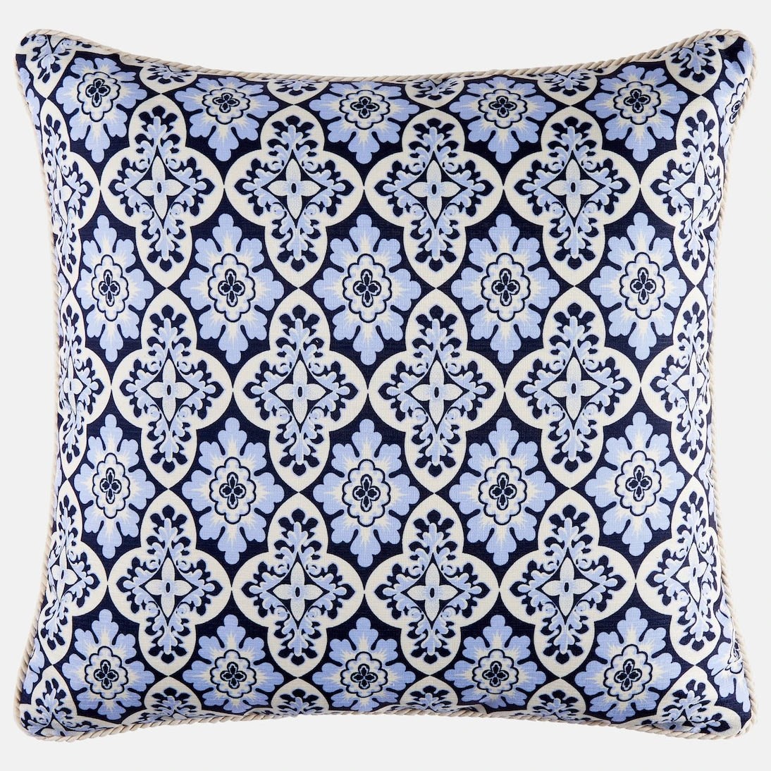 La DoubleJ - Palazzo Blue cotton cushion