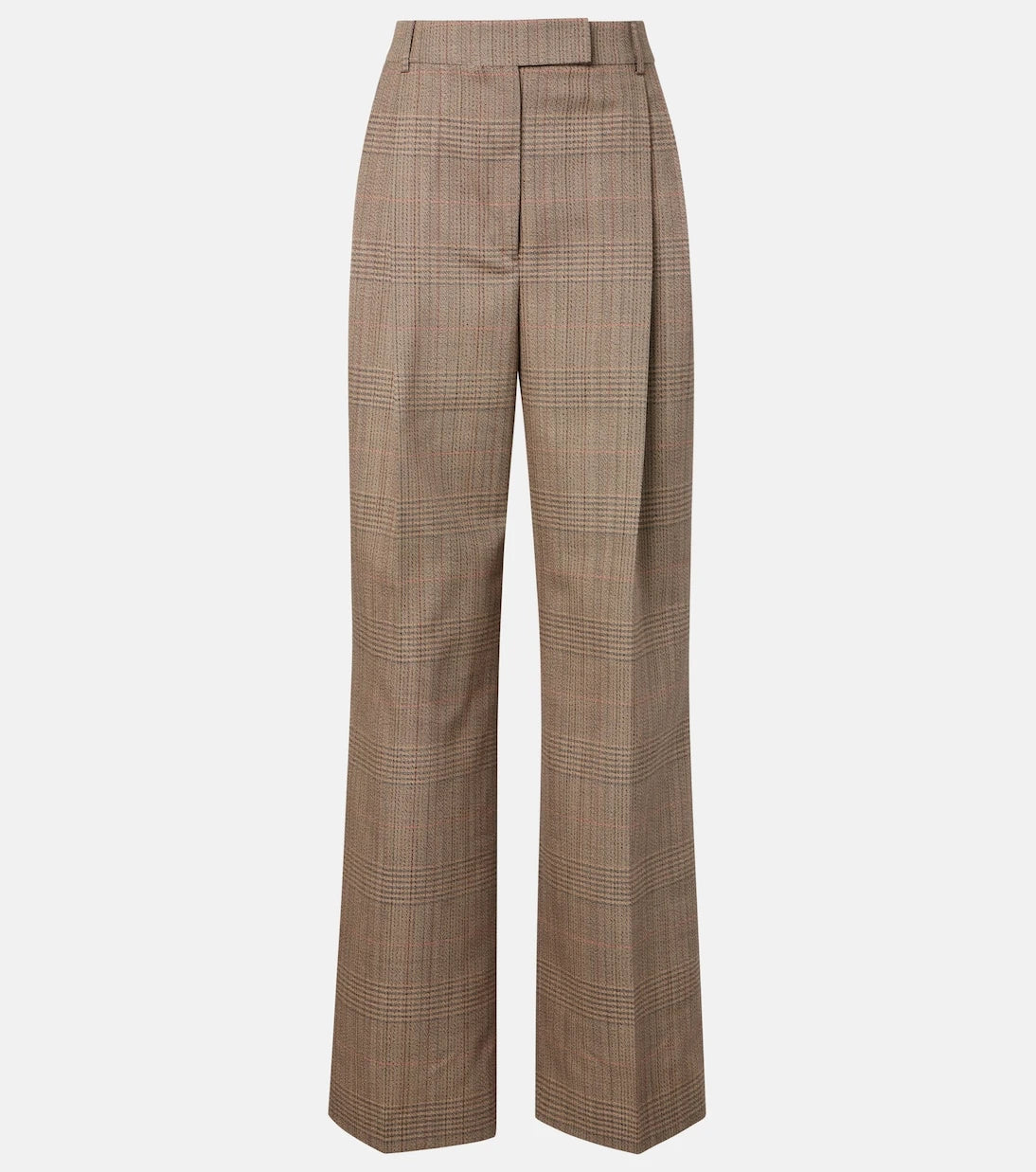 Róhe - Checked virgin wool straight pants