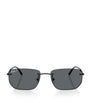 Ray-Ban Black RB3768 Metal Irregular Sunglasses