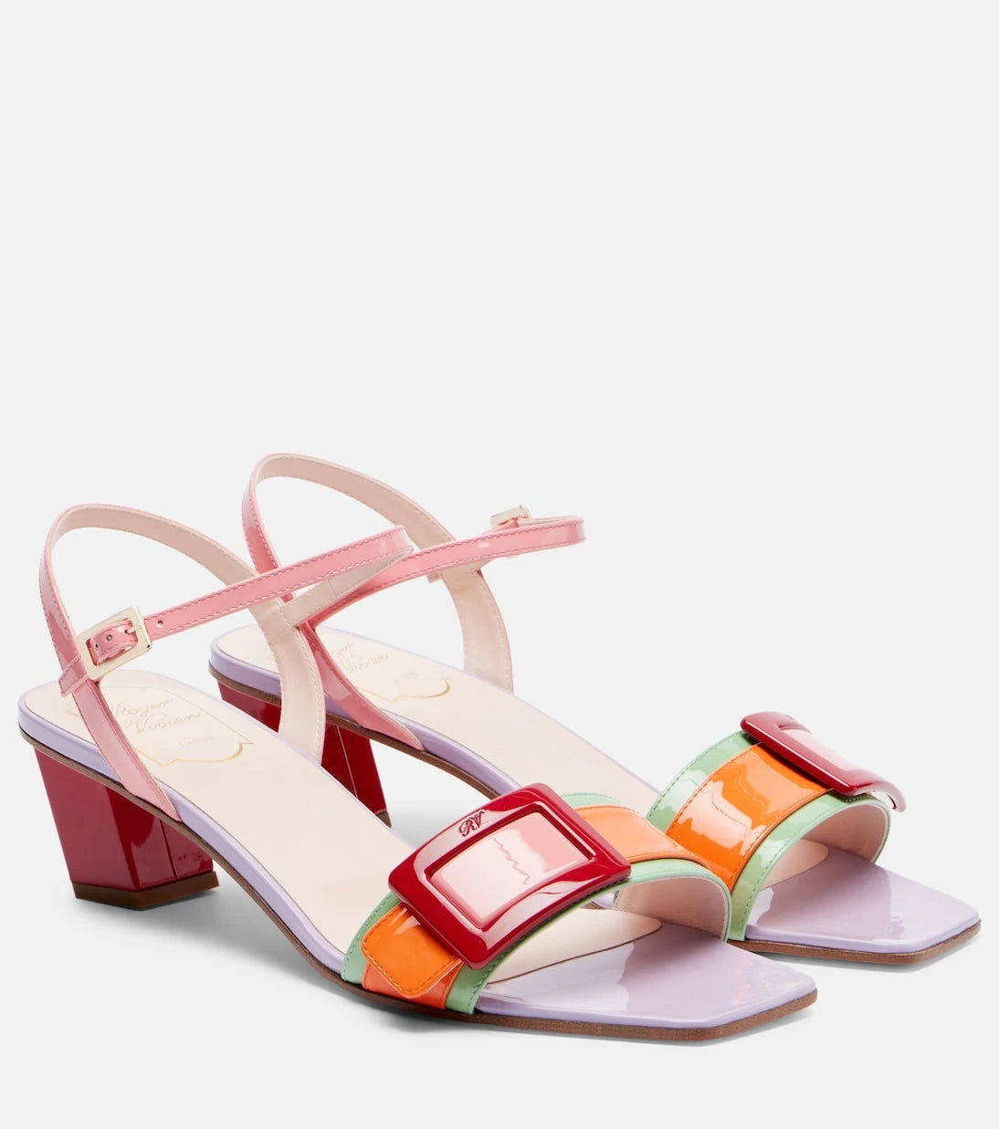 Roger Vivier - Belle Vivier patent leather sandals