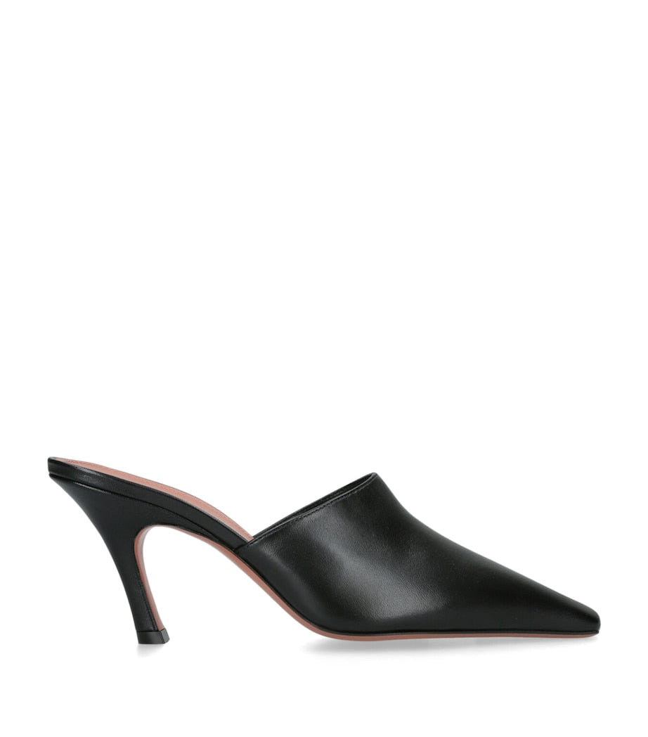 Leather Jamie Heeled Mules 80