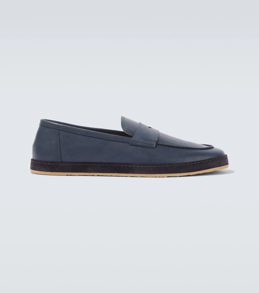 Brunello Cucinelli - Leather penny loafers