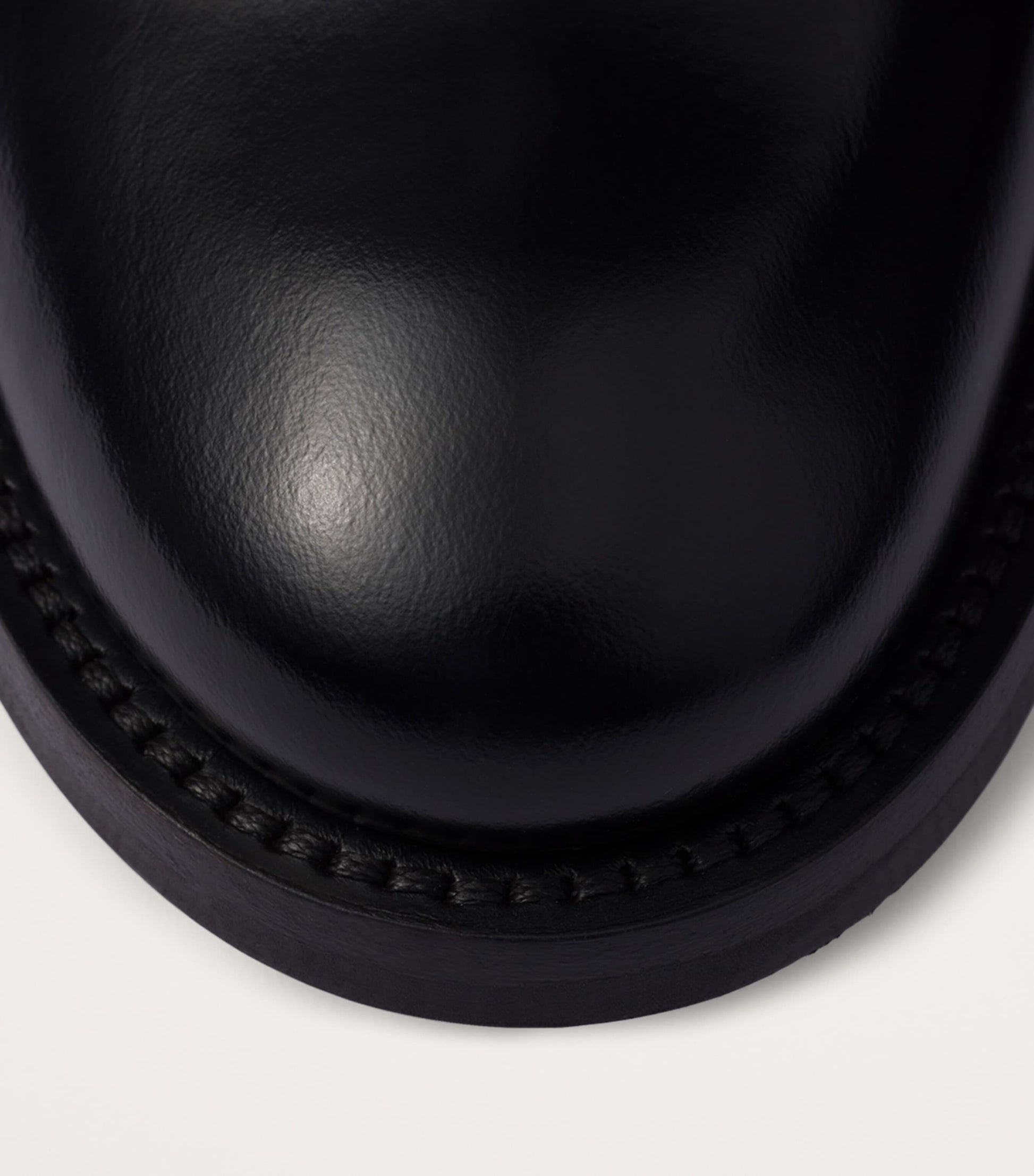 Prada Black Brushed Leather Ankle Boots