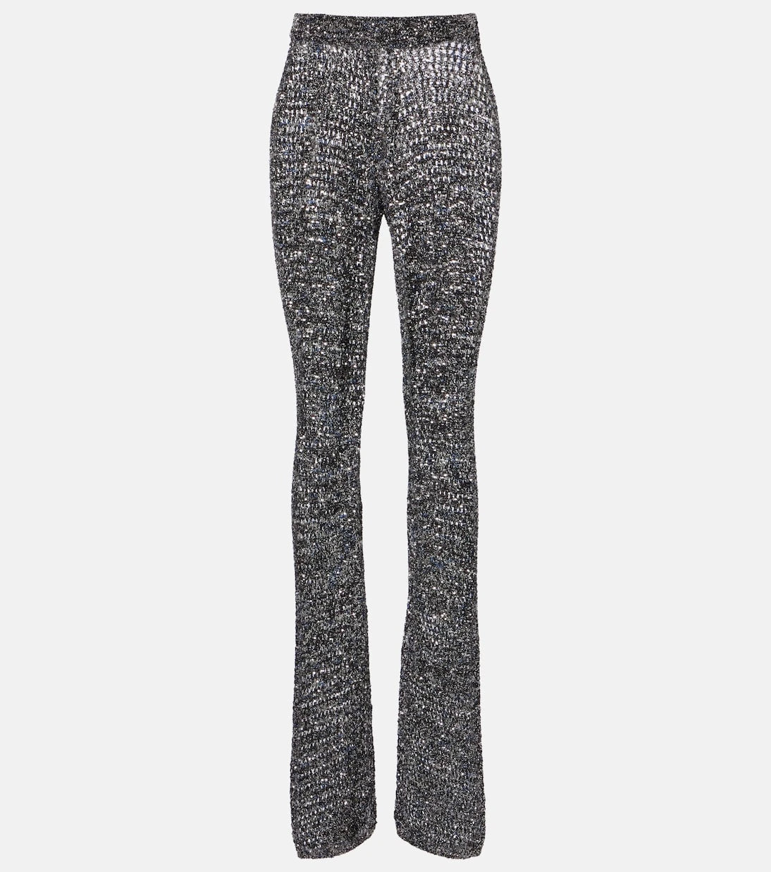 Missoni - Sequined lamé flared pants