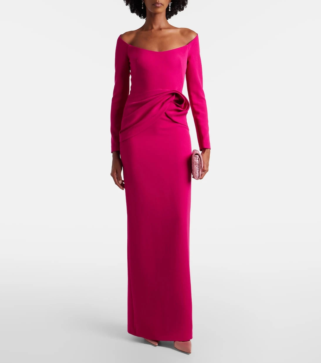 Safiyaa - Emmina draped crêpe gown