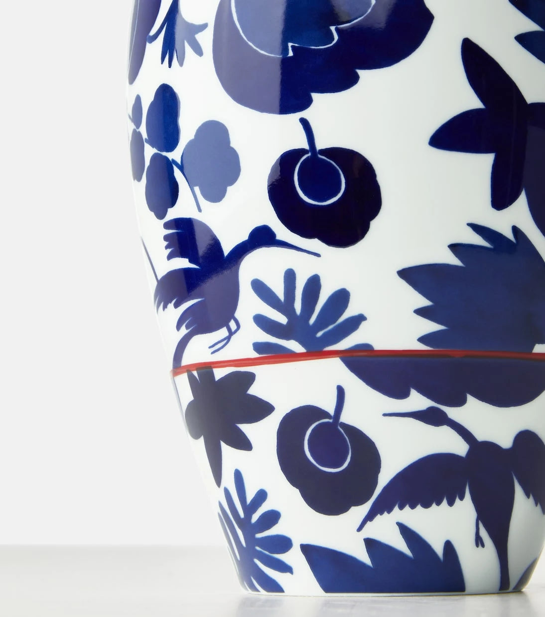La DoubleJ - Wildbird Blu porcelain vase