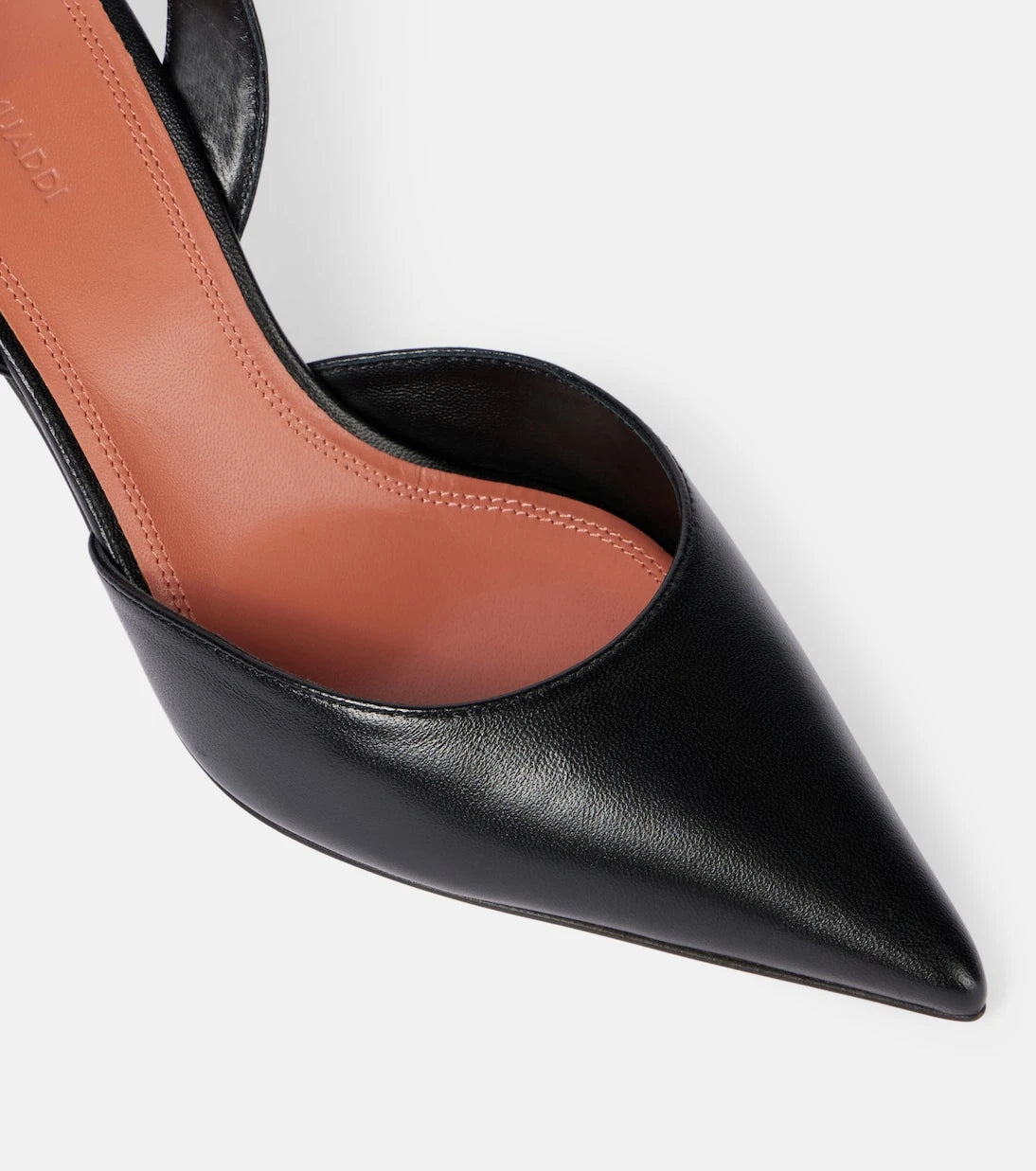 Amina Muaddi - Holli 70 leather slingback pumps