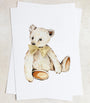 Sophie Brabbins Teddy Bear with Ribbon A4 Print