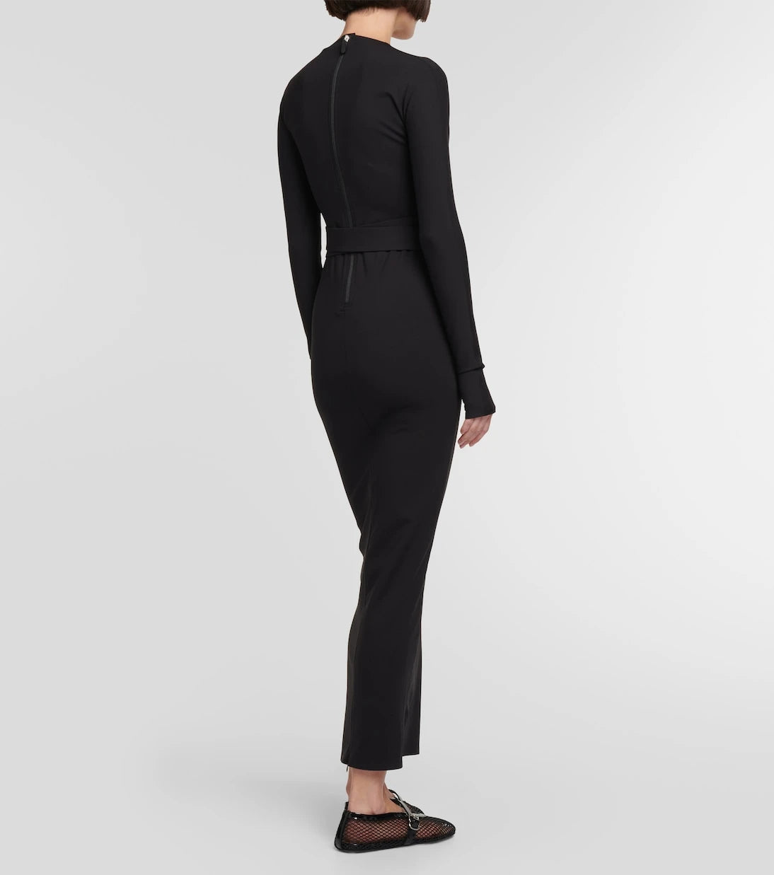 Alaïa - فستان جيرسيه متوسط الطول
