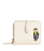 Ivory Leather Polo Bear Wallet
