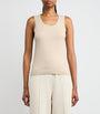 Beige Knitted Tank Top