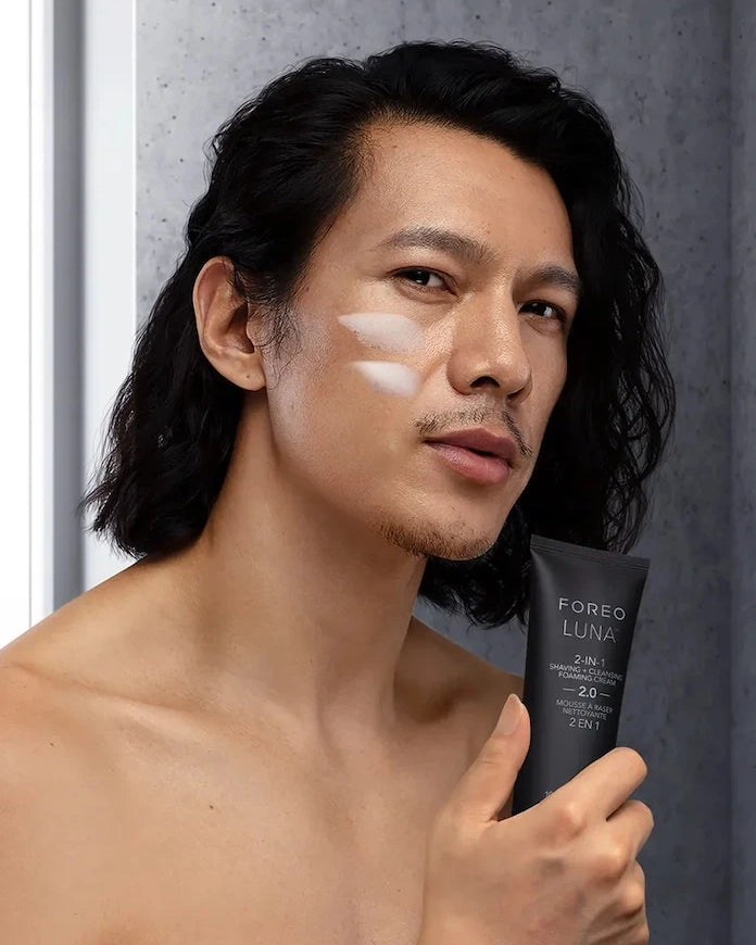 2 в 1 почистваща пяна за лице за мъже FOREO LUNA™ 2-in-1 Shaving + Cleansing Foaming Cream 100 ml