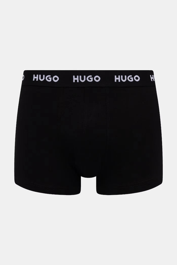 HUGO erkek pamuk elastan boxer şort TRIPLET DESIGN 3'lü set