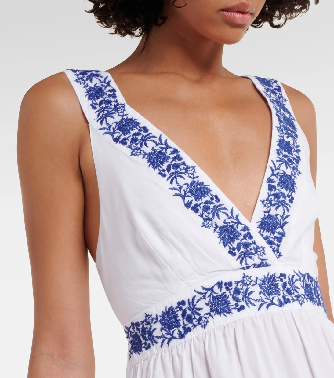 Heidi Klein - Cannes embroidered cotton maxi dress