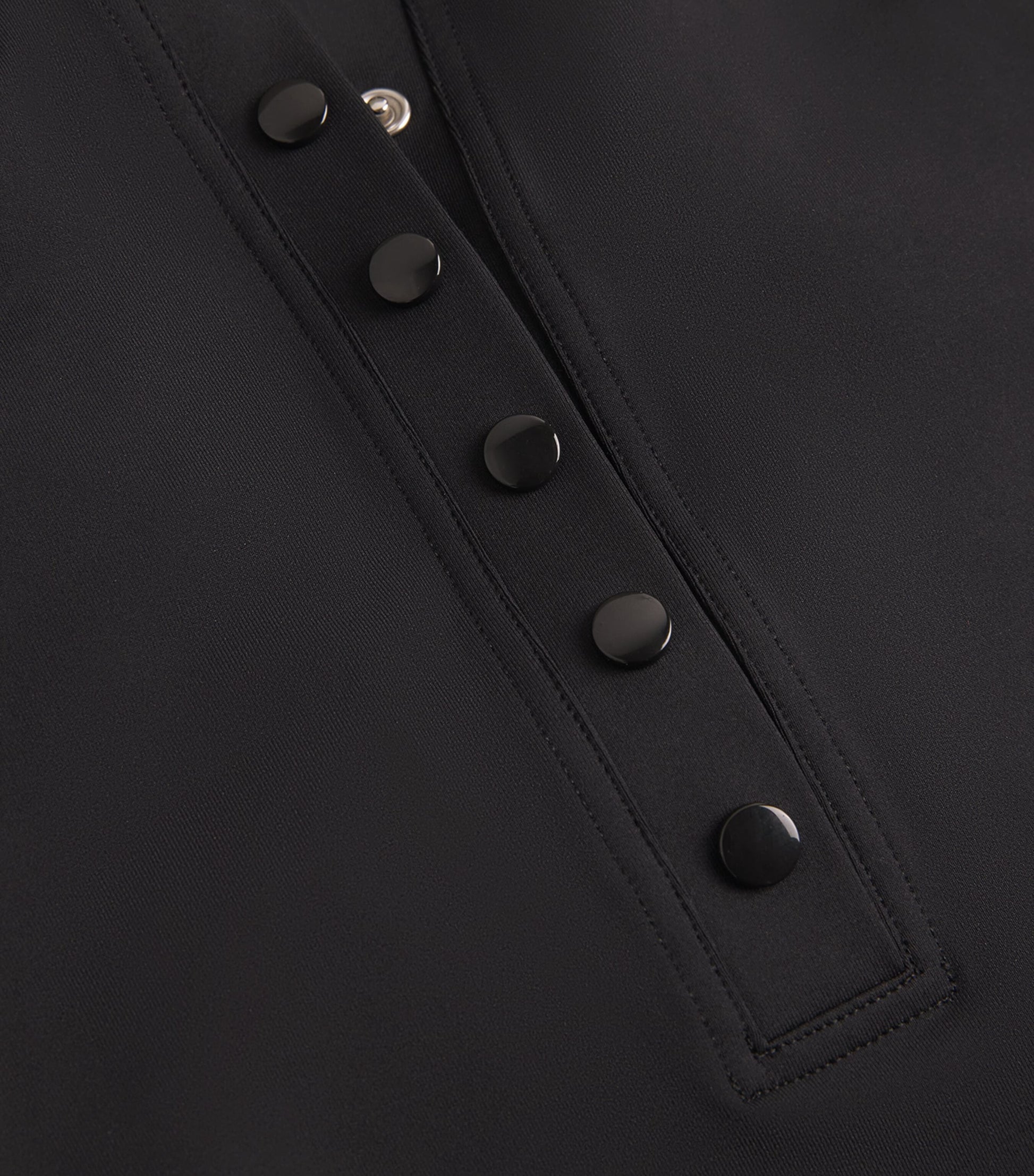 Black V-Neck Icone Swimsuit