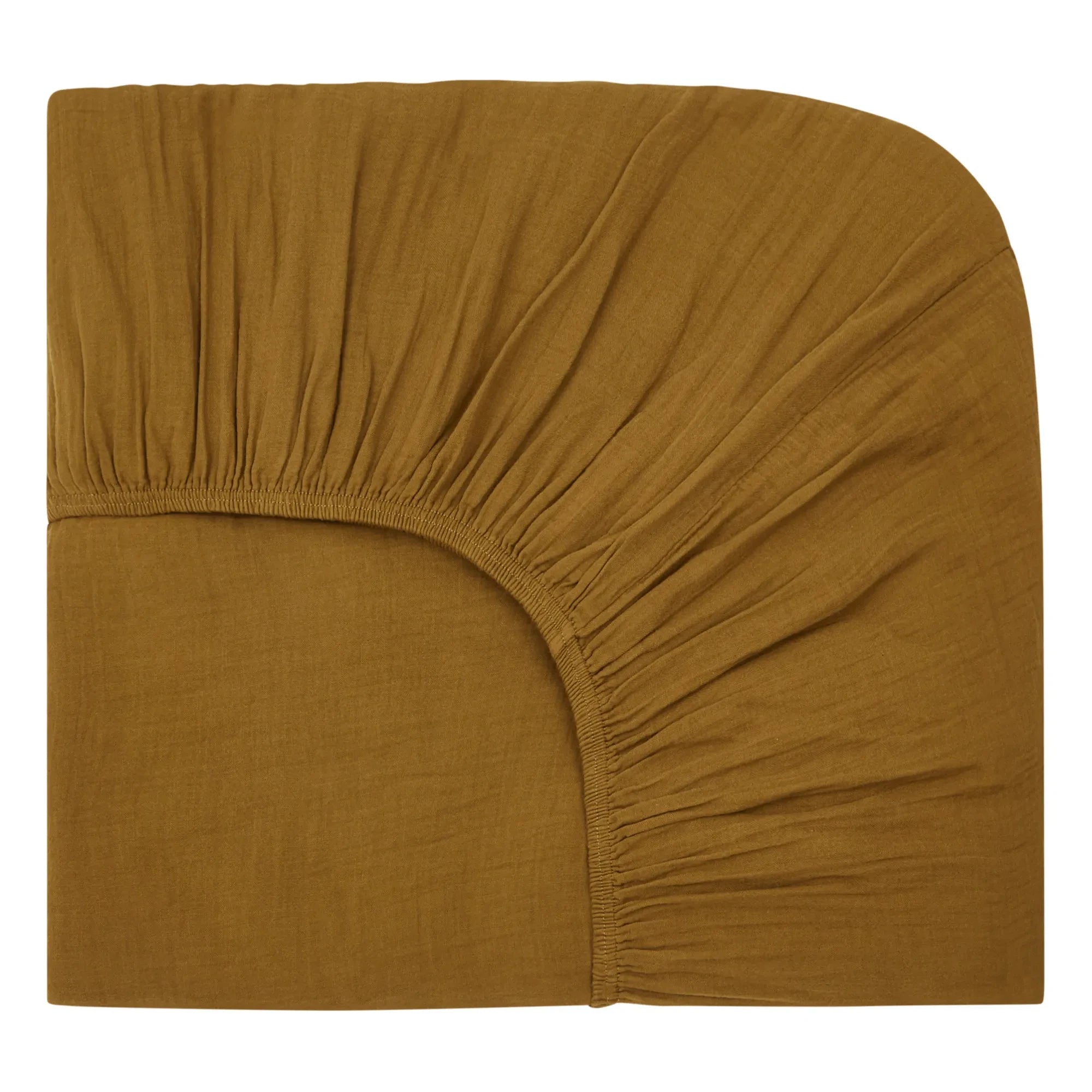 Haomy - Fitted sheet Dili in cotton voile | Gold