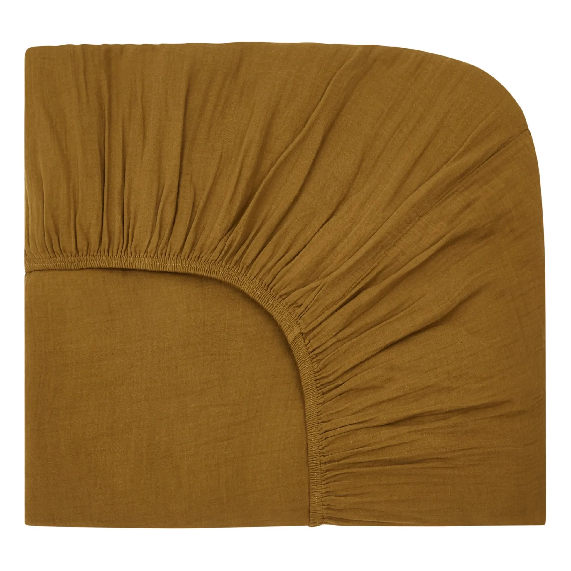 Haomy - Fitted sheet Dili in cotton voile | Gold